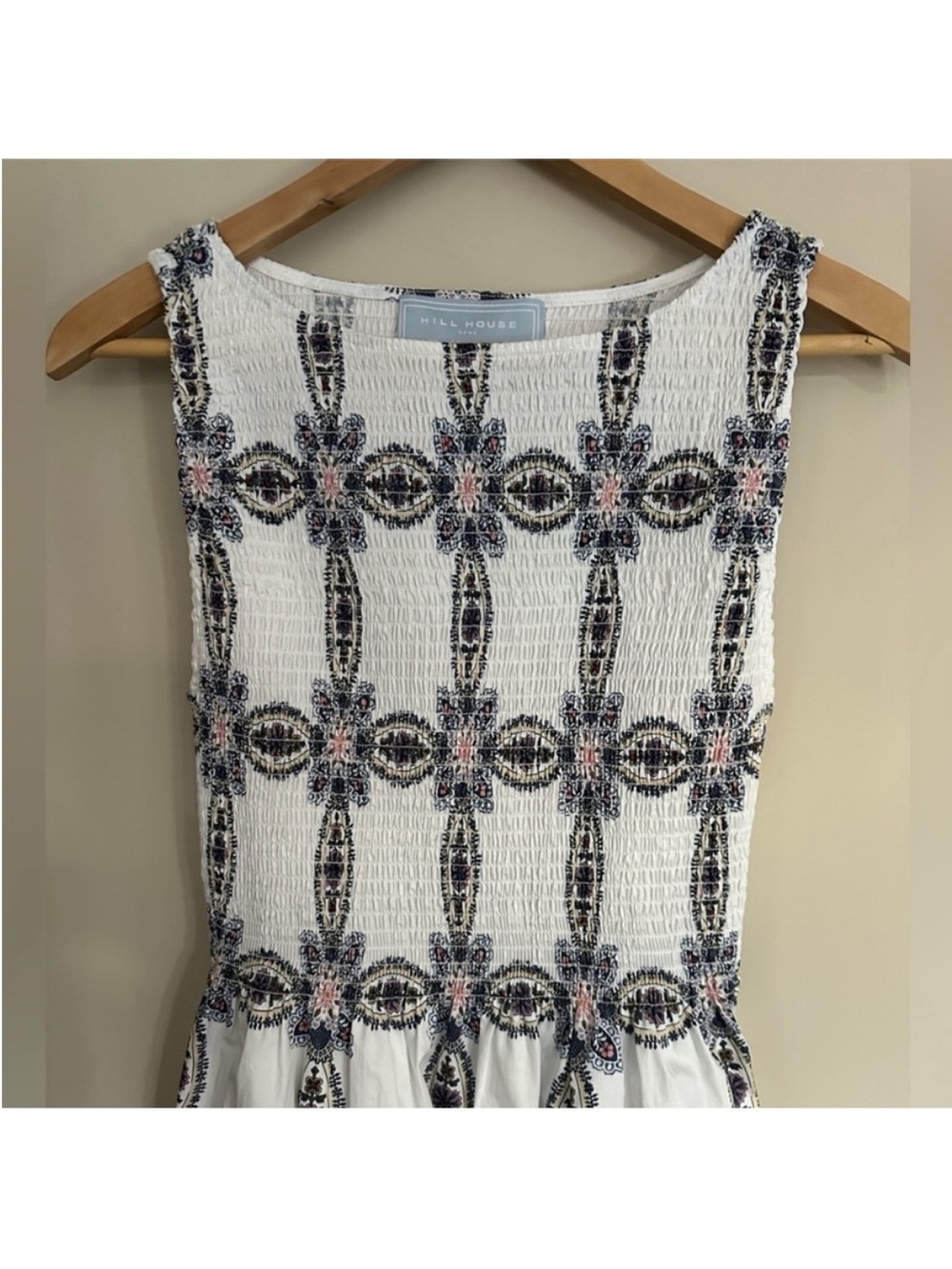 Hill House Cosima Nap dress. Marseille Geo Sateen. S. EUC - Picture 5 of 5